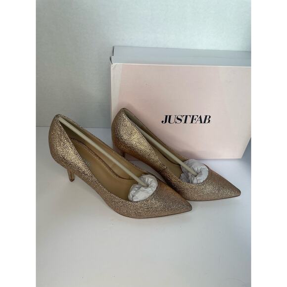 New in Box JustFab- Rose Gold Teyla Pumps - Size 9 - Picture 2 of 6